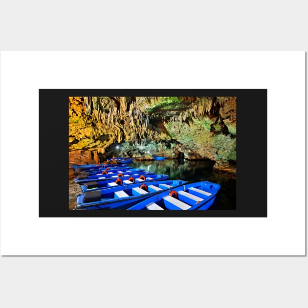 Boat ride in the underworld - Diros caves Wall Art by Cretense72